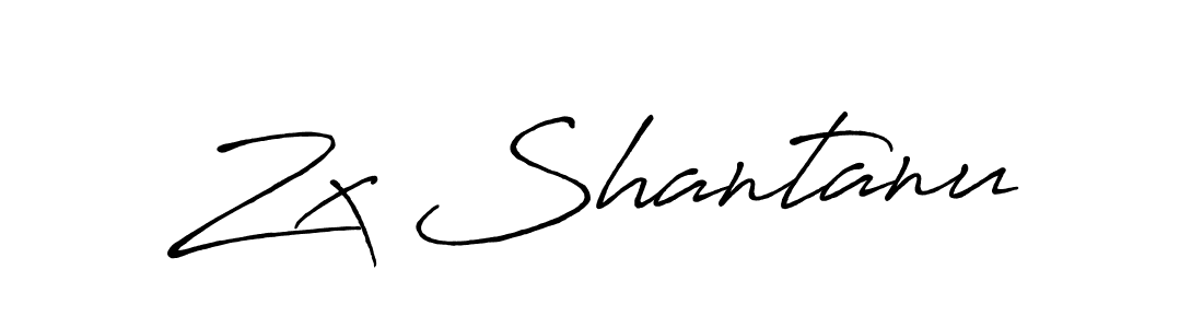 Also we have Zx Shantanu name is the best signature style. Create professional handwritten signature collection using Antro_Vectra_Bolder autograph style. Zx Shantanu signature style 7 images and pictures png