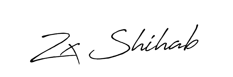 Similarly Antro_Vectra_Bolder is the best handwritten signature design. Signature creator online .You can use it as an online autograph creator for name Zx Shihab. Zx Shihab signature style 7 images and pictures png