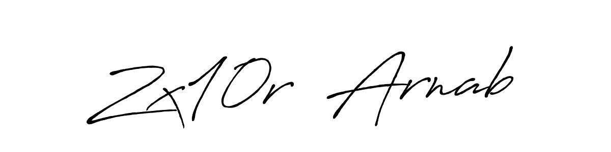 Make a beautiful signature design for name Zx10r  Arnab. With this signature (Antro_Vectra_Bolder) style, you can create a handwritten signature for free. Zx10r  Arnab signature style 7 images and pictures png