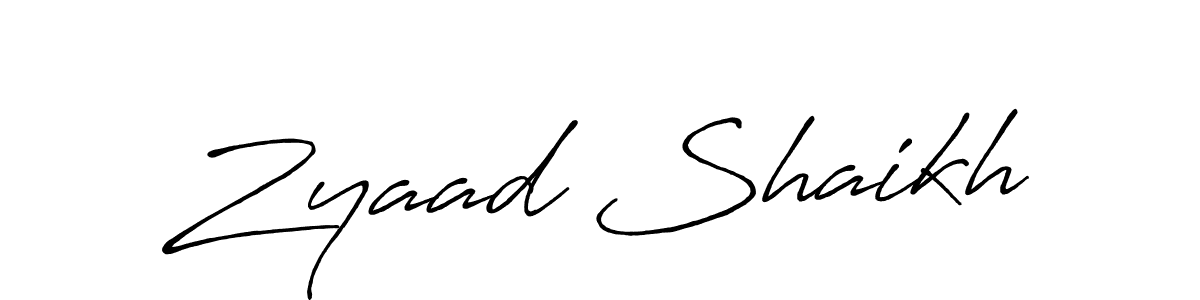 Also You can easily find your signature by using the search form. We will create Zyaad Shaikh name handwritten signature images for you free of cost using Antro_Vectra_Bolder sign style. Zyaad Shaikh signature style 7 images and pictures png