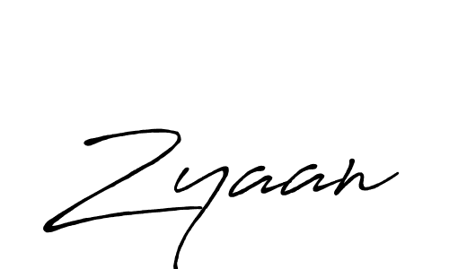 How to make Zyaan signature? Antro_Vectra_Bolder is a professional autograph style. Create handwritten signature for Zyaan name. Zyaan signature style 7 images and pictures png