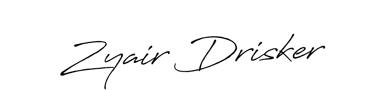 Make a beautiful signature design for name Zyair Drisker. Use this online signature maker to create a handwritten signature for free. Zyair Drisker signature style 7 images and pictures png