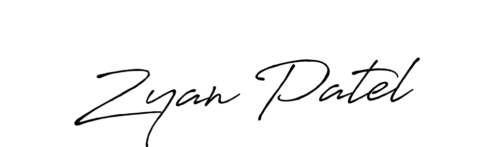 Similarly Antro_Vectra_Bolder is the best handwritten signature design. Signature creator online .You can use it as an online autograph creator for name Zyan Patel. Zyan Patel signature style 7 images and pictures png
