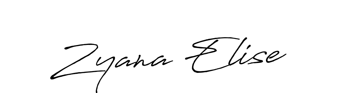 if you are searching for the best signature style for your name Zyana Elise. so please give up your signature search. here we have designed multiple signature styles  using Antro_Vectra_Bolder. Zyana Elise signature style 7 images and pictures png