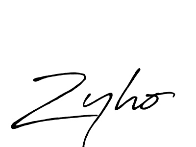 Use a signature maker to create a handwritten signature online. With this signature software, you can design (Antro_Vectra_Bolder) your own signature for name Zyho. Zyho signature style 7 images and pictures png