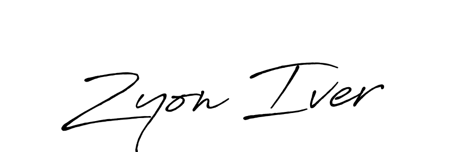 Also we have Zyon Iver name is the best signature style. Create professional handwritten signature collection using Antro_Vectra_Bolder autograph style. Zyon Iver signature style 7 images and pictures png