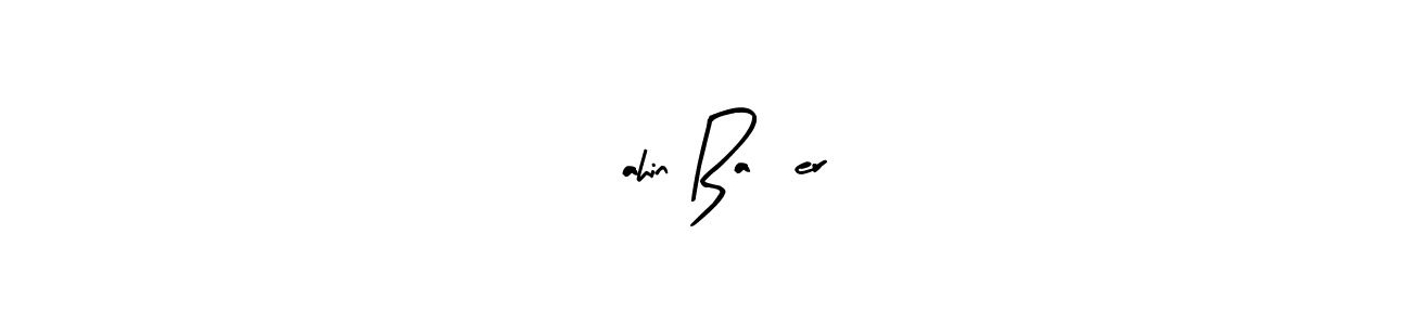 Similarly Arty Signature is the best handwritten signature design. Signature creator online .You can use it as an online autograph creator for name şahin Başer. şahin Başer signature style 8 images and pictures png