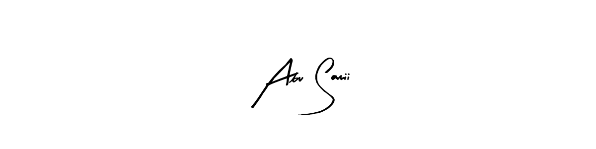 Design your own signature with our free online signature maker. With this signature software, you can create a handwritten (Arty Signature) signature for name   Abu Samii .   Abu Samii  signature style 8 images and pictures png