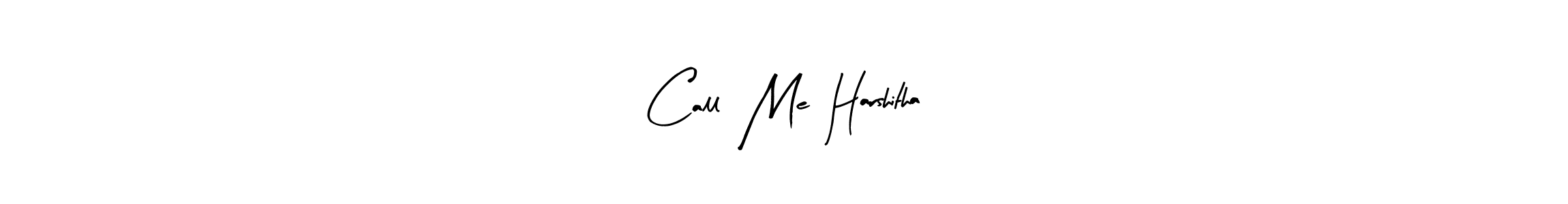 The best way (Arty Signature) to make a short signature is to pick only two or three words in your name. The name   Call  Me  Harshitha   include a total of six letters. For converting this name.   Call  Me  Harshitha   signature style 8 images and pictures png