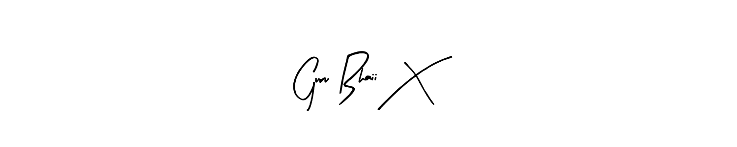 Once you've used our free online signature maker to create your best signature Arty Signature style, it's time to enjoy all of the benefits that   Guru Bhaii  X name signing documents.   Guru Bhaii  X signature style 8 images and pictures png