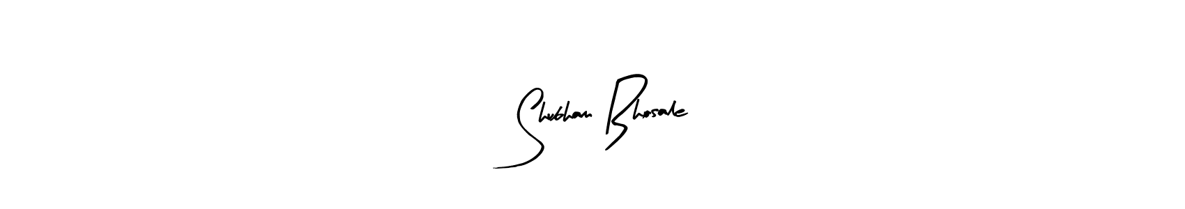 Make a beautiful signature design for name   Shubham Bhosale. With this signature (Arty Signature) style, you can create a handwritten signature for free.   Shubham Bhosale signature style 8 images and pictures png