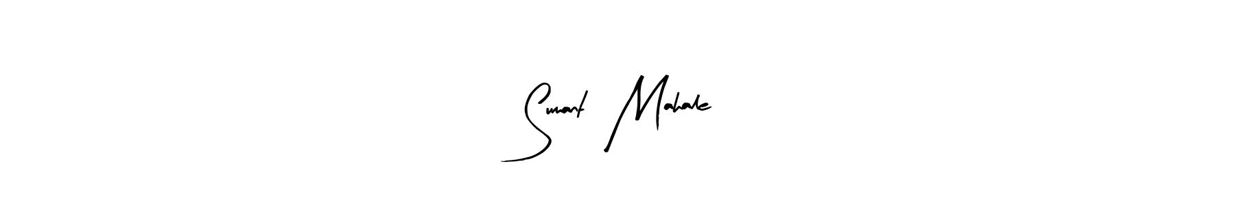 Arty Signature is a professional signature style that is perfect for those who want to add a touch of class to their signature. It is also a great choice for those who want to make their signature more unique. Get   Sumant  Mahale   name to fancy signature for free.   Sumant  Mahale   signature style 8 images and pictures png