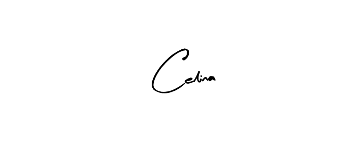 Design your own signature with our free online signature maker. With this signature software, you can create a handwritten (Arty Signature) signature for name  Celina.  Celina signature style 8 images and pictures png