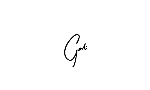 Arty Signature is a professional signature style that is perfect for those who want to add a touch of class to their signature. It is also a great choice for those who want to make their signature more unique. Get  Goli name to fancy signature for free.  Goli signature style 8 images and pictures png