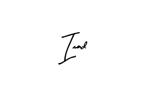 You should practise on your own different ways (Arty Signature) to write your name ( Imad) in signature. don't let someone else do it for you.  Imad signature style 8 images and pictures png