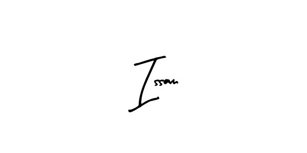 Make a beautiful signature design for name  Issam. With this signature (Arty Signature) style, you can create a handwritten signature for free.  Issam signature style 8 images and pictures png