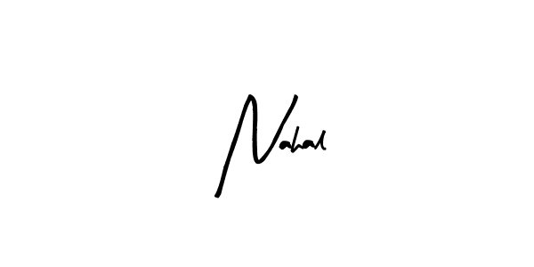 Design your own signature with our free online signature maker. With this signature software, you can create a handwritten (Arty Signature) signature for name  Nahal.  Nahal signature style 8 images and pictures png