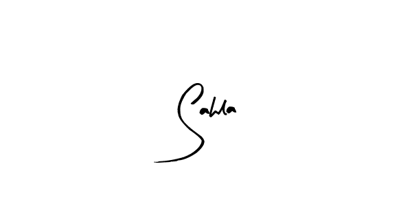 The best way (Arty Signature) to make a short signature is to pick only two or three words in your name. The name  Sahla include a total of six letters. For converting this name.  Sahla signature style 8 images and pictures png