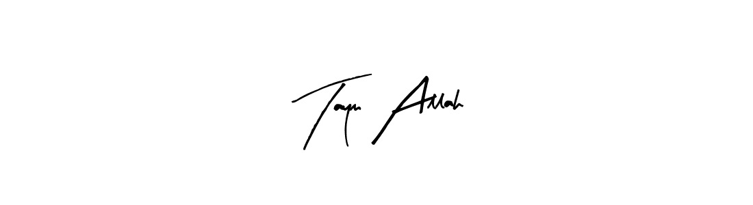 Similarly Arty Signature is the best handwritten signature design. Signature creator online .You can use it as an online autograph creator for name  Taym Allah.  Taym Allah signature style 8 images and pictures png