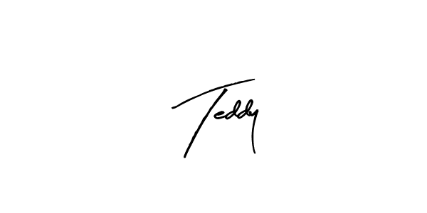 Create a beautiful signature design for name  Teddy. With this signature (Arty Signature) fonts, you can make a handwritten signature for free.  Teddy signature style 8 images and pictures png