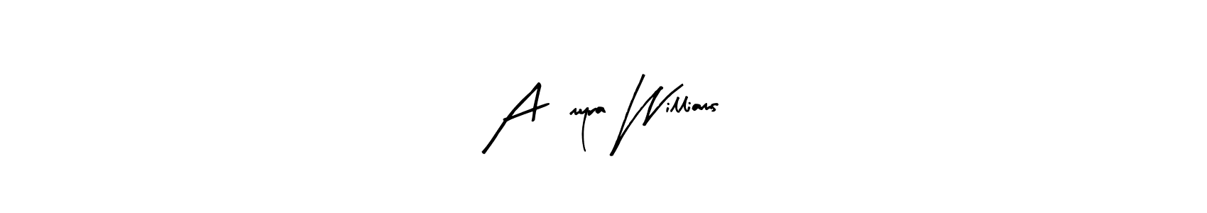 Also You can easily find your signature by using the search form. We will create A’myra Williams name handwritten signature images for you free of cost using Arty Signature sign style. A’myra Williams signature style 8 images and pictures png
