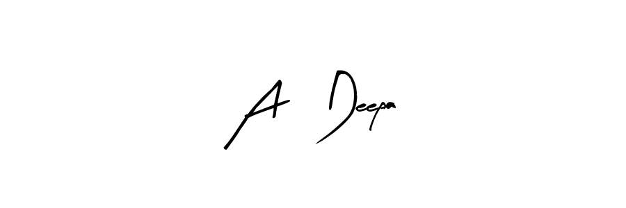 The best way (Arty Signature) to make a short signature is to pick only two or three words in your name. The name A   Deepa include a total of six letters. For converting this name. A   Deepa signature style 8 images and pictures png