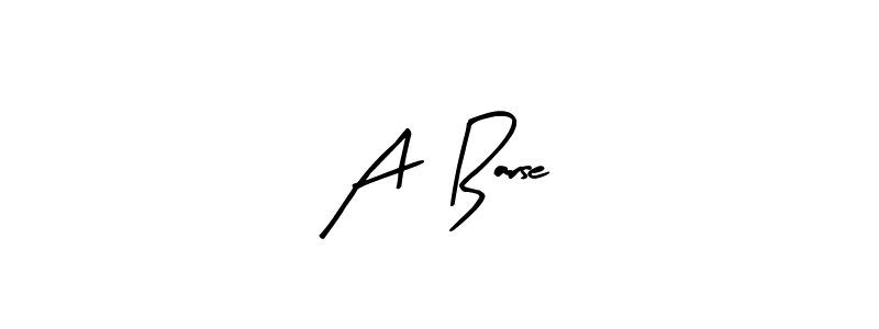 Make a beautiful signature design for name A  Barse. With this signature (Arty Signature) style, you can create a handwritten signature for free. A  Barse signature style 8 images and pictures png