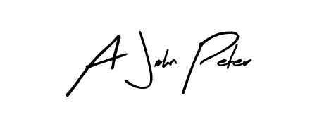 Give your name A  John Peter an exquisite flair with the Arty Signature script font. Ideal for contracts, resumes, and formal letterheads. A  John Peter signature style 8 images and pictures png