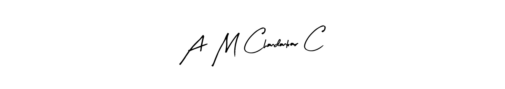How to Draw A  M Chandankar C signature style? Arty Signature is a latest design signature styles for name A  M Chandankar C. A  M Chandankar C signature style 8 images and pictures png