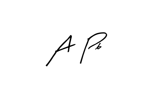 Make a beautiful signature design for name A  Pb. Use this online signature maker to create a handwritten signature for free. A  Pb signature style 8 images and pictures png