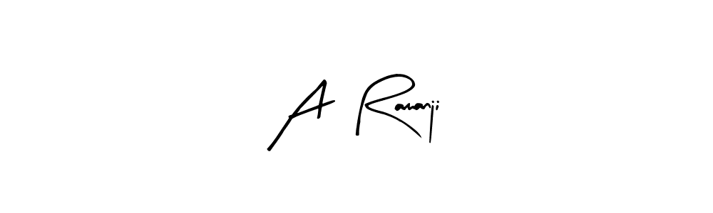 The best way (Arty Signature) to make a short signature is to pick only two or three words in your name. The name A  Ramanji include a total of six letters. For converting this name. A  Ramanji signature style 8 images and pictures png