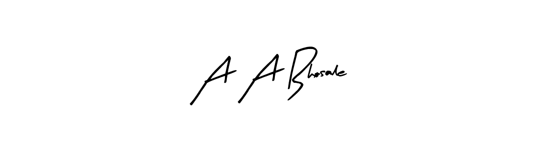 How to make A A Bhosale signature? Arty Signature is a professional autograph style. Create handwritten signature for A A Bhosale name. A A Bhosale signature style 8 images and pictures png