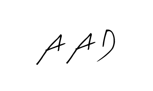 How to make A A D name signature. Use Arty Signature style for creating short signs online. This is the latest handwritten sign. A A D signature style 8 images and pictures png