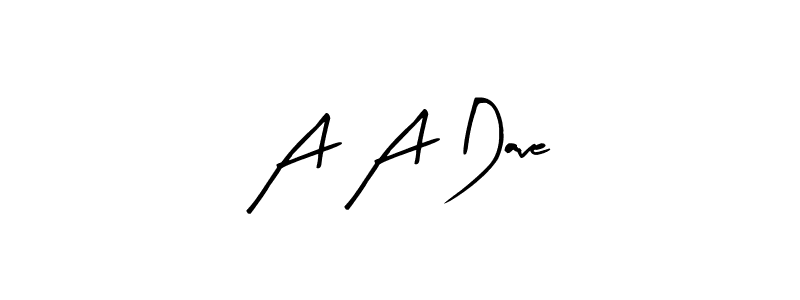 Design your own signature with our free online signature maker. With this signature software, you can create a handwritten (Arty Signature) signature for name A A Dave. A A Dave signature style 8 images and pictures png