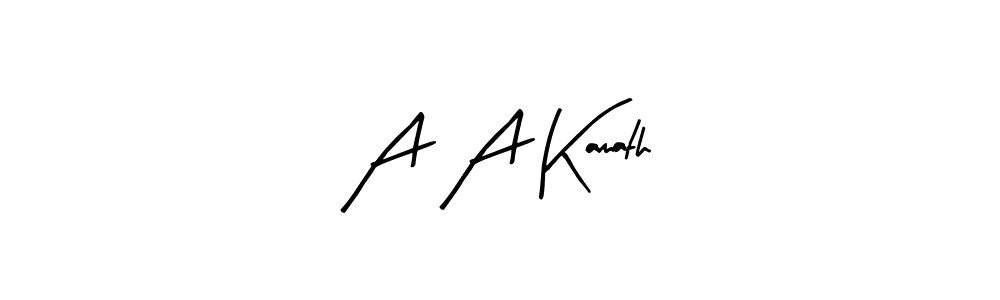 Also You can easily find your signature by using the search form. We will create A A Kamath name handwritten signature images for you free of cost using Arty Signature sign style. A A Kamath signature style 8 images and pictures png