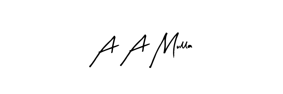 Here are the top 10 professional signature styles for the name A A Mulla. These are the best autograph styles you can use for your name. A A Mulla signature style 8 images and pictures png