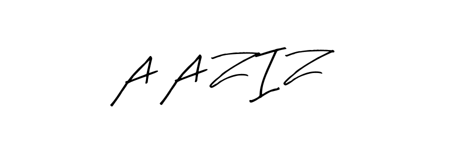 Similarly Arty Signature is the best handwritten signature design. Signature creator online .You can use it as an online autograph creator for name A A Z I Z. A A Z I Z signature style 8 images and pictures png