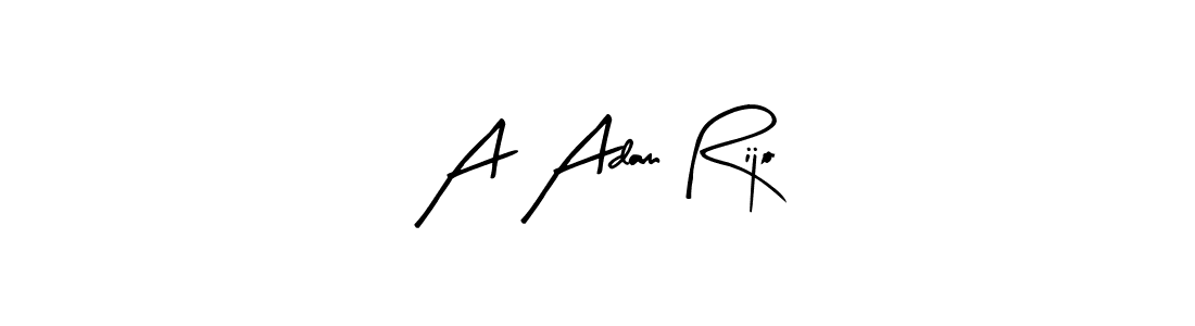 Arty Signature is a professional signature style that is perfect for those who want to add a touch of class to their signature. It is also a great choice for those who want to make their signature more unique. Get A Adam Rijo name to fancy signature for free. A Adam Rijo signature style 8 images and pictures png