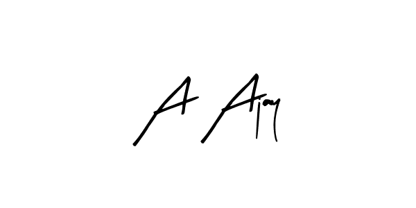 Also You can easily find your signature by using the search form. We will create A Ajay name handwritten signature images for you free of cost using Arty Signature sign style. A Ajay signature style 8 images and pictures png