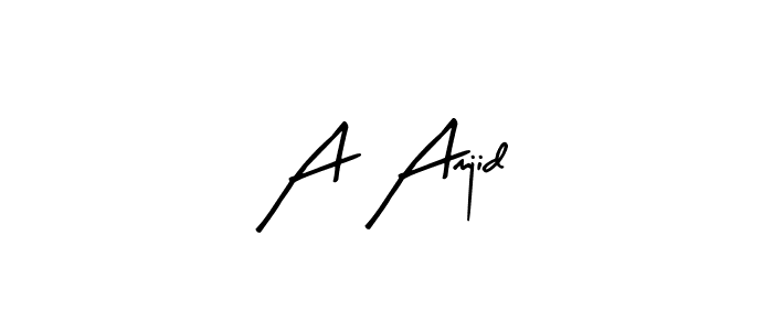 Use a signature maker to create a handwritten signature online. With this signature software, you can design (Arty Signature) your own signature for name A Amjid. A Amjid signature style 8 images and pictures png