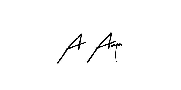 Also You can easily find your signature by using the search form. We will create A Arya name handwritten signature images for you free of cost using Arty Signature sign style. A Arya signature style 8 images and pictures png