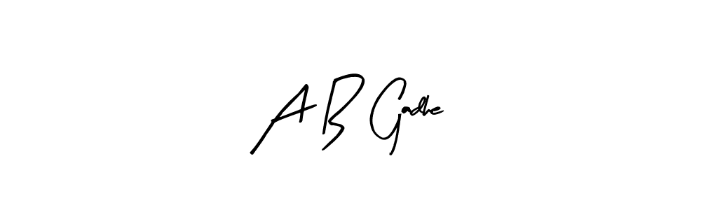 How to make A B  Gadhe signature? Arty Signature is a professional autograph style. Create handwritten signature for A B  Gadhe name. A B  Gadhe signature style 8 images and pictures png