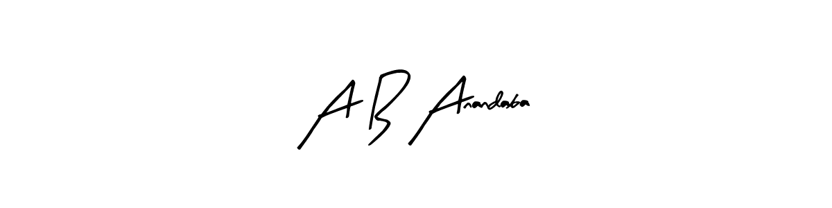 Once you've used our free online signature maker to create your best signature Arty Signature style, it's time to enjoy all of the benefits that A B Anandaba name signing documents. A B Anandaba signature style 8 images and pictures png