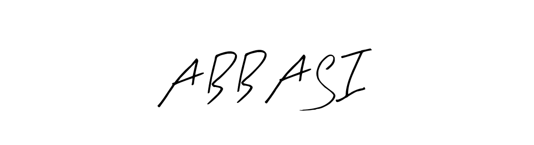 How to make A B B A S I signature? Arty Signature is a professional autograph style. Create handwritten signature for A B B A S I name. A B B A S I signature style 8 images and pictures png