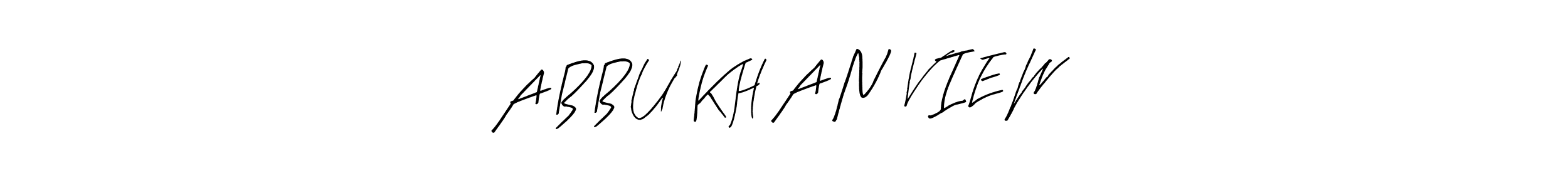 Similarly Arty Signature is the best handwritten signature design. Signature creator online .You can use it as an online autograph creator for name A B B U  K H A N  V I E W. A B B U  K H A N  V I E W signature style 8 images and pictures png