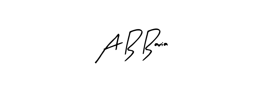 Best and Professional Signature Style for A B Baria. Arty Signature Best Signature Style Collection. A B Baria signature style 8 images and pictures png