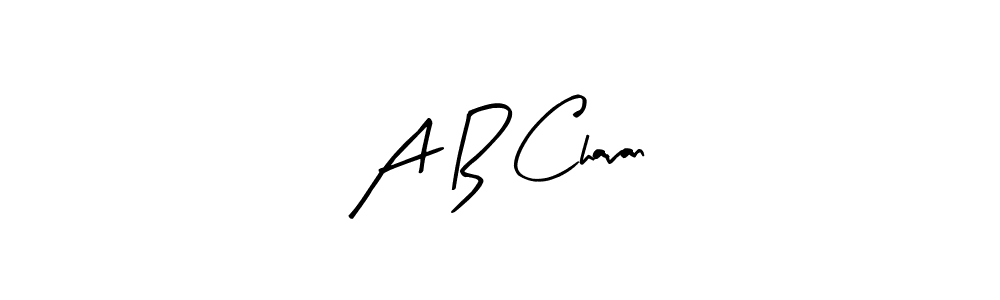 Create a beautiful signature design for name A B Chavan. With this signature (Arty Signature) fonts, you can make a handwritten signature for free. A B Chavan signature style 8 images and pictures png