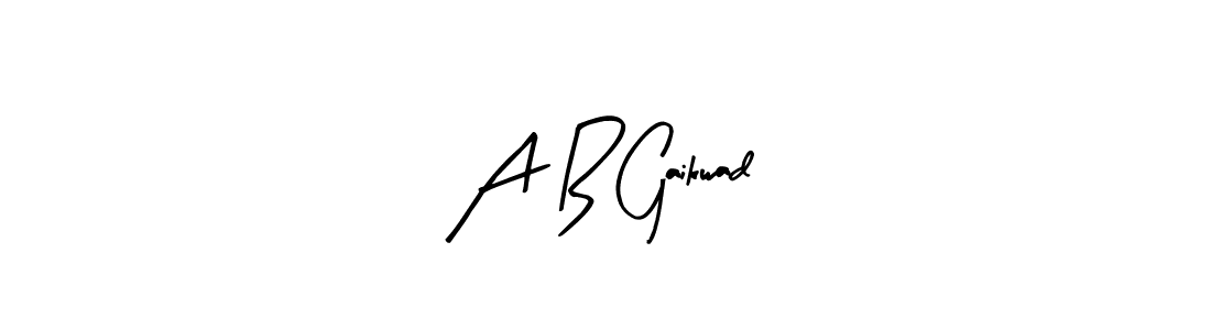 You can use this online signature creator to create a handwritten signature for the name A B Gaikwad. This is the best online autograph maker. A B Gaikwad signature style 8 images and pictures png