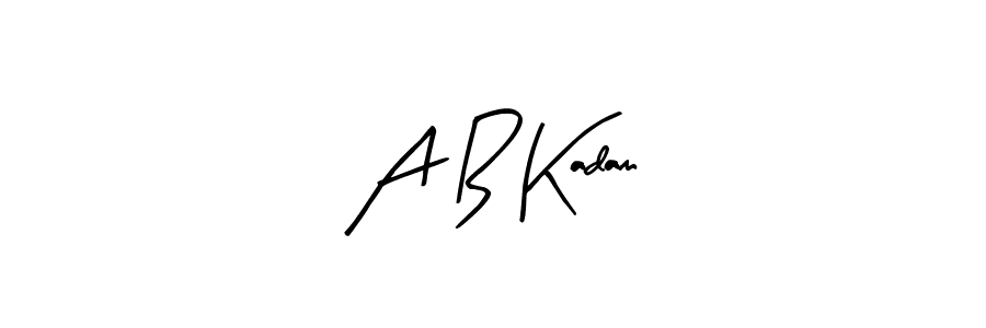 This is the best signature style for the A B Kadam name. Also you like these signature font (Arty Signature). Mix name signature. A B Kadam signature style 8 images and pictures png