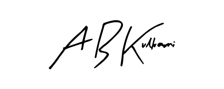 This is the best signature style for the A B Kulkarni name. Also you like these signature font (Arty Signature). Mix name signature. A B Kulkarni signature style 8 images and pictures png